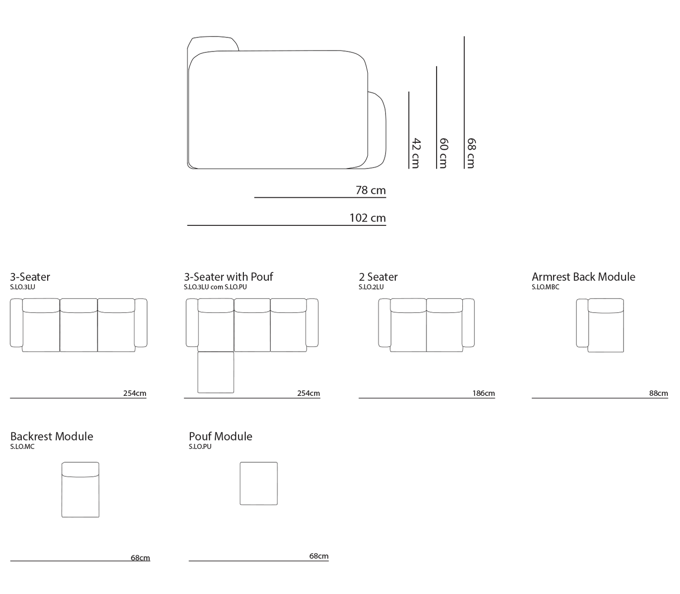 Canapé Modulable 3 Places en Tissu Bouclé Blanc – Design Contemporain Haut de Gamme Uniqam Design