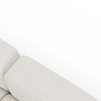 Canapé Modulable 3 Places en Tissu Bouclé Blanc – Design Contemporain Haut de Gamme Uniqam Design